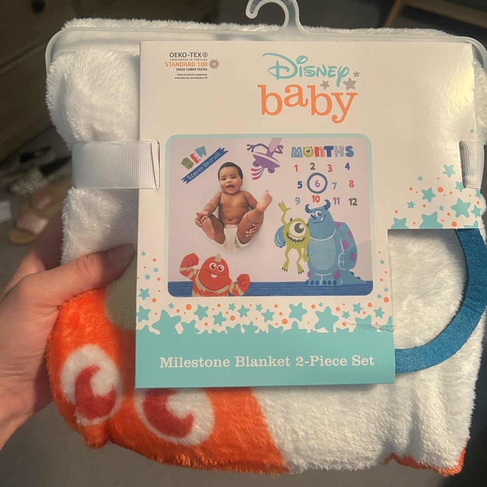 NWT Disney Baby Monsters Inc. Milestone Blanket